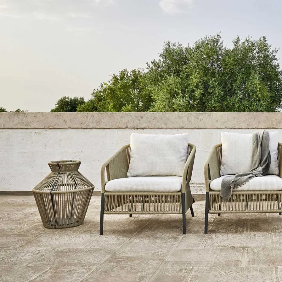 Fiber and Aluminium Garden Lamp Made in Italy - Cricket by Varaschin Viadurini