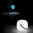 Zahradní lampa z polyetylenu s rukojetí vyrobená v Itálii - Galicie Viadurini