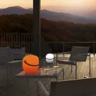 Zahradní lampa z polyetylenu s rukojetí vyrobená v Itálii - Galicie Viadurini