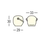 Zahradní lampa z polyetylenu s rukojetí vyrobená v Itálii - Galicie Viadurini