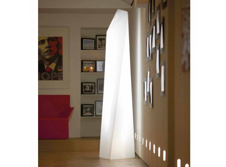 Světlá bílá svítilna Prisma Slide Manhattan vyrobená v Itálii Viadurini