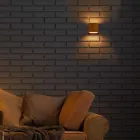 Design lampa stěna v mosazi a oceli Ø11xh.11xsp.10 cm Venuše Viadurini