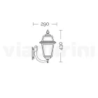 Venkovní nástěnné svítidlo z tlakově litého hliníku a skla Made in Italy - Elric Viadurini