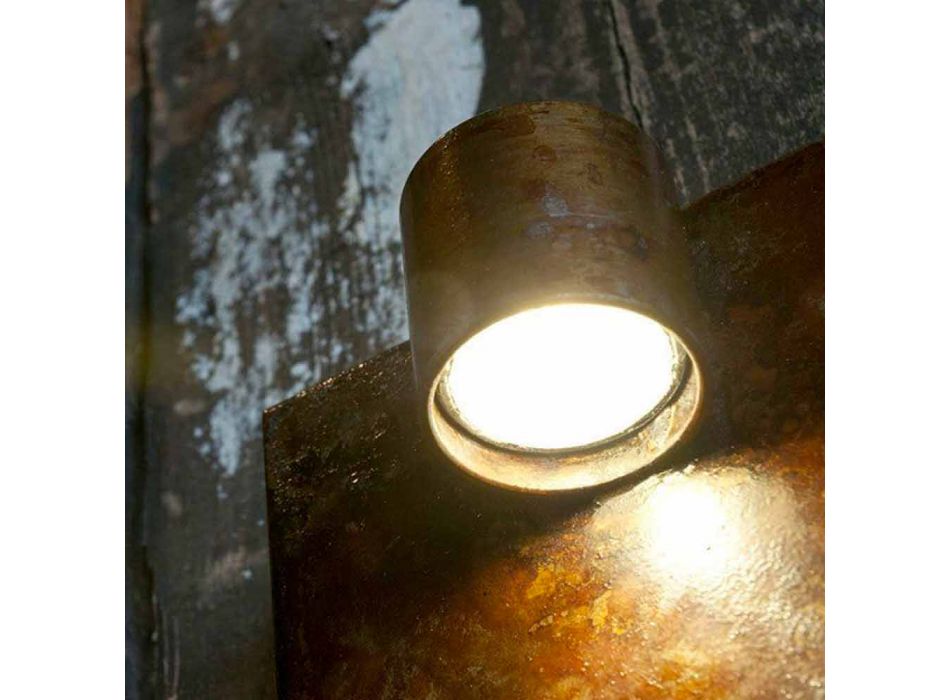 Artisan nástěnná lampa v provedení Iron Corten Made in Italy - Cialda Viadurini