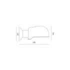 Ručně vyrobená nástěnná lampa v toskánské majolice vyrobená v Itálii - Toscot Bistrò Viadurini