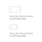 Ručně vyrobená nástěnná lampa z foukaného a zdobeného benátského skla - Mary Viadurini