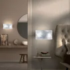 Ručně vyrobená nástěnná lampa z foukaného a zdobeného benátského skla - Mary Viadurini