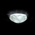 Nástěnné svítidlo bílá perla moderní design, průměr 28 cm, Lena