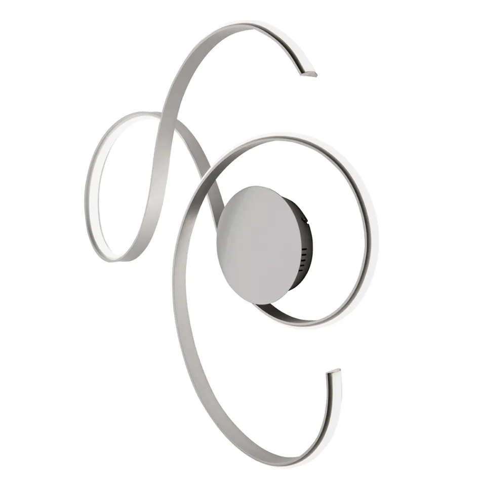 Nástěnné svítidlo s LED v lakovaném kovu v moderním designu - Trella Viadurini