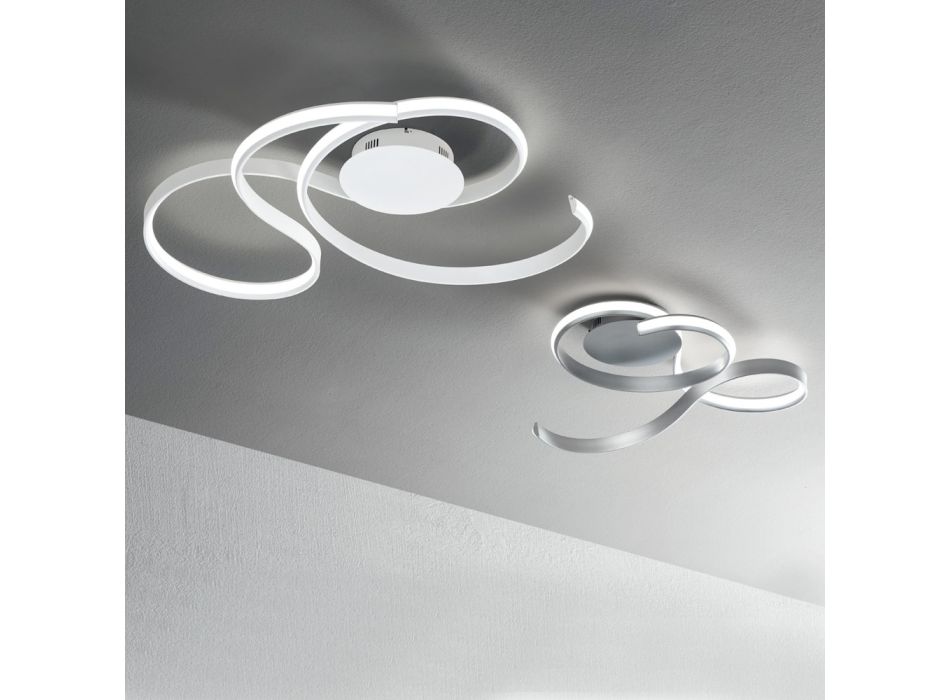Nástěnné svítidlo s LED v lakovaném kovu v moderním designu - Trella Viadurini