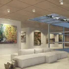 Dekorativní nástěnná lampa LED 14W v bílém nebo černém hliníku - Vernon Viadurini