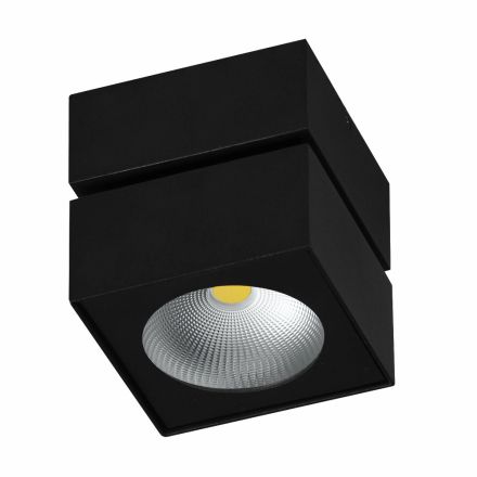 Dekorativní nástěnná lampa LED 14W v bílém nebo černém hliníku - Vernon Viadurini