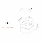 Dekorativní nástěnná lampa LED 14W v bílém nebo černém hliníku - Vernon Viadurini