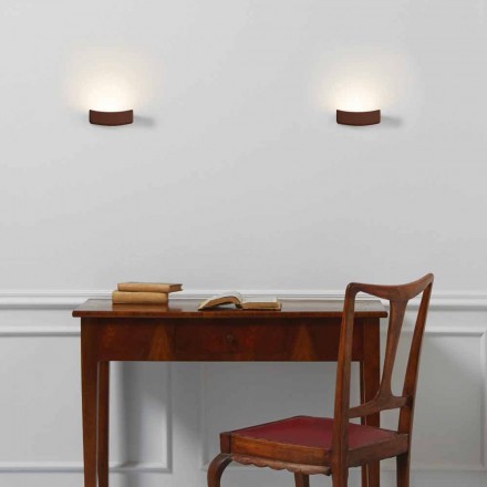 Lampa moderní design ocelové stěně Ø13xh.3,5xsp.10 cm Osea Viadurini