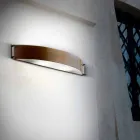 Nástěnné svítidlo módní mědi a bílé methakrylát Viadurini