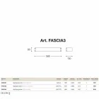 Nástěnné svítidlo módní mědi a bílé methakrylát Viadurini