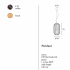 Nástěnné svítidlo ocel Ø35xh.70xL.cavo100 cm Bibiana Viadurini