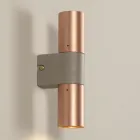 Nástěnná lampa z keramiky a mědi ručně vyrobená v Itálii - Toscot Match Viadurini