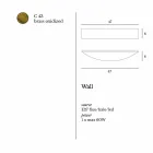 Nástěnné svítidlo v moderním designu Brass Ø47xh.8xsp.8 cm Blandine Viadurini