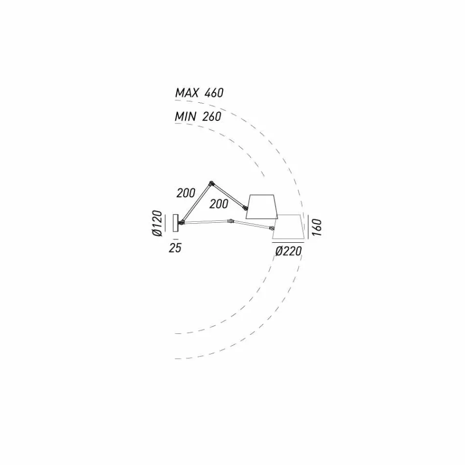 Průmyslová Reporter Nastavitelný Nástěnné svítidlo Il Fanale Viadurini