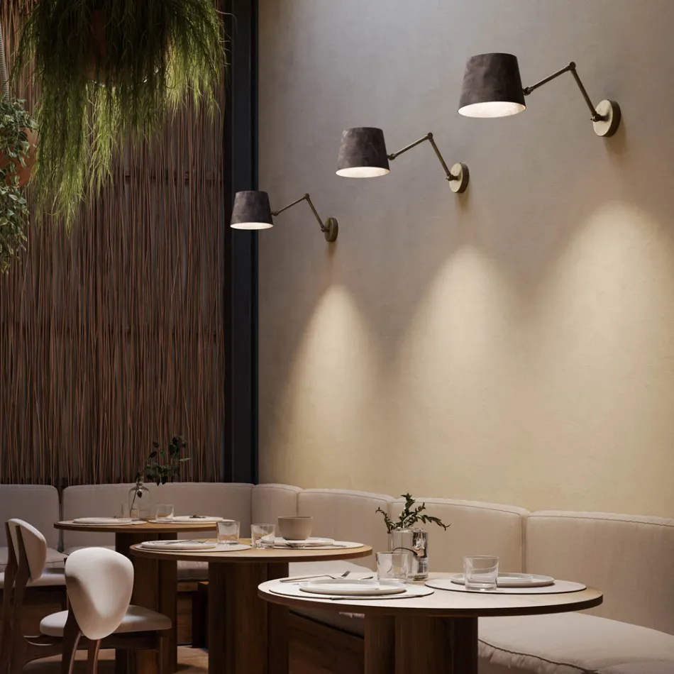 Nastavitelné průmyslové nástěnné svítidlo Reporter Il Fanale Viadurini