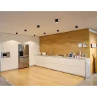 14W LED nástěnná lampa pro interiér v bílém nebo černém hliníku - Čína Viadurini