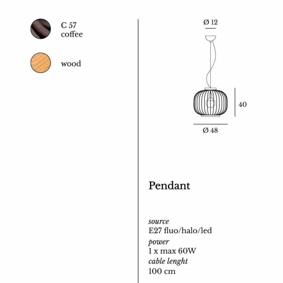 Moderní nástěnné svítidlo Steel Ø48xh.40xL.cavo100 cm Beren Viadurini