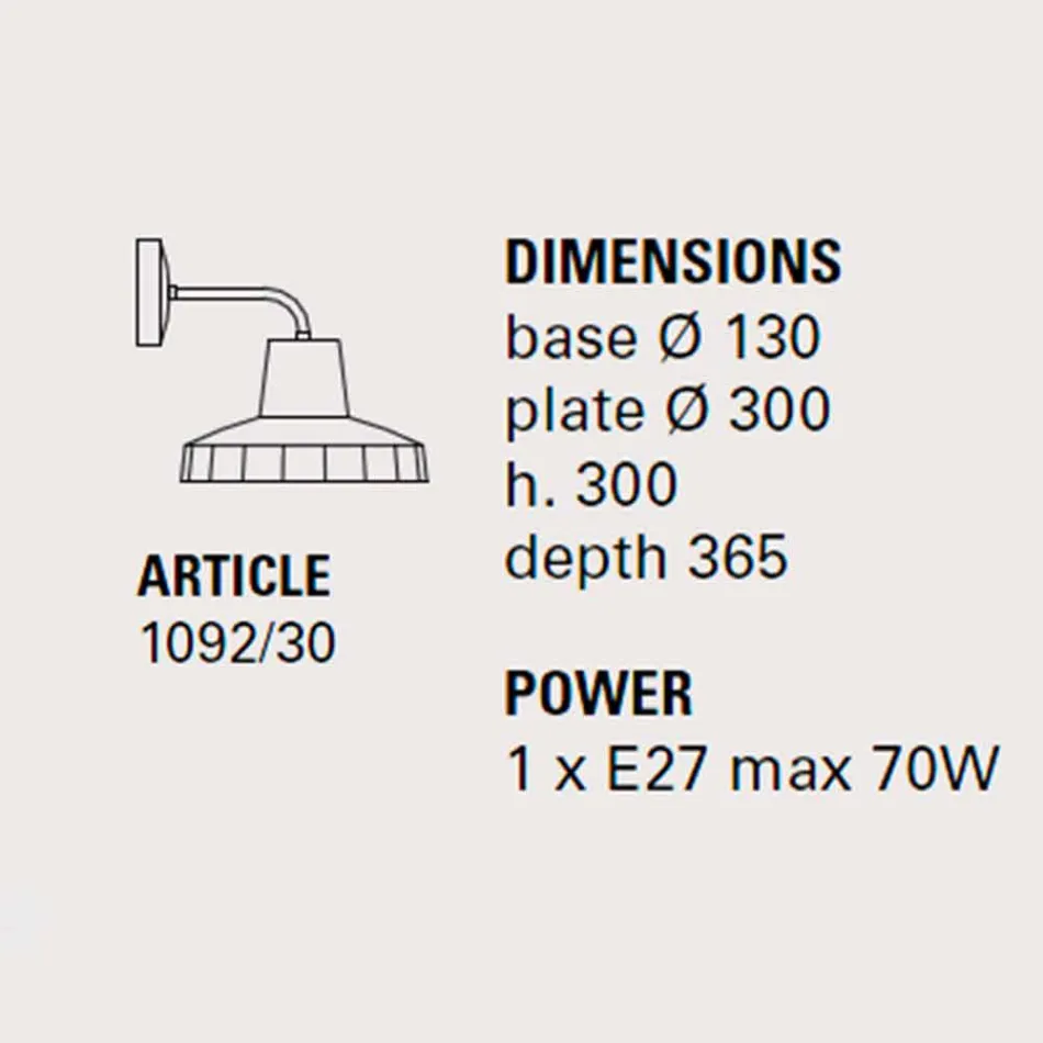 Moderní nástěnná lampa v toskánské majolice a mosazi, Rossi Toscot Viadurini