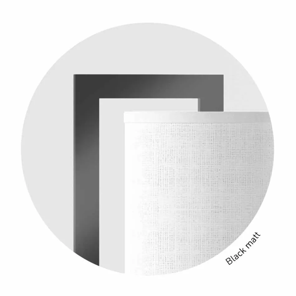 Moderní kovová nástěnná lampa s lněným stínidlem vyrobené v Itálii - Bali Viadurini