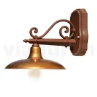 Venkovní nástěnné svítidlo z hliníku a mosazi Made in Italy - Adela Viadurini