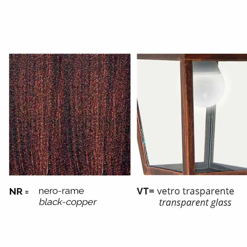 Venkovní nástěnná lampa z hliníku vyrobená v Itálii, Kristel Viadurini