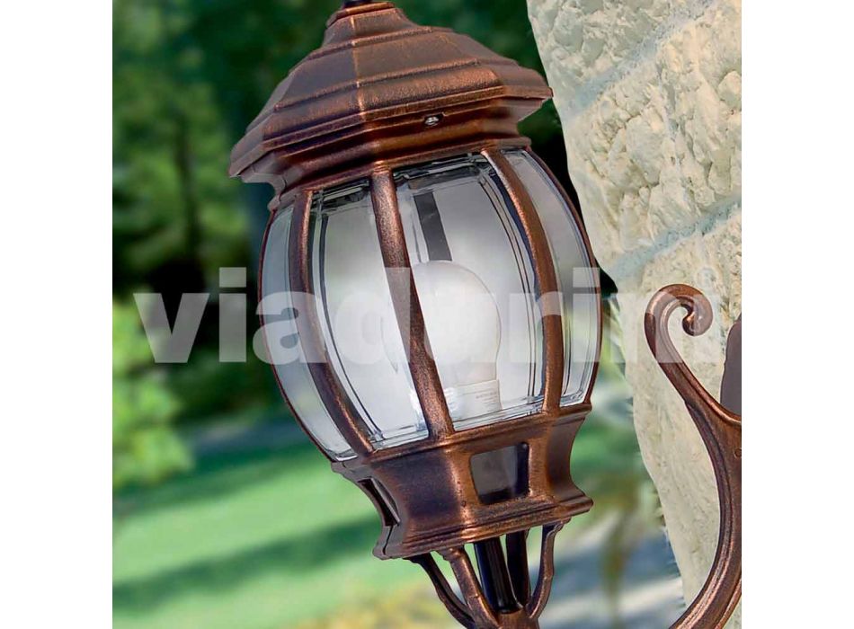 Venkovní nástěnná lampa z hliníku vyrobená v Itálii, Anika Viadurini