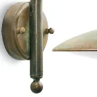 Venkovní nástěnná lampa z mosazi a čirého skla - drak Viadurini