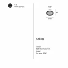 Moderní stropní svítidlo z lakované oceli, Ø48xH 35 cm, Heila Viadurini