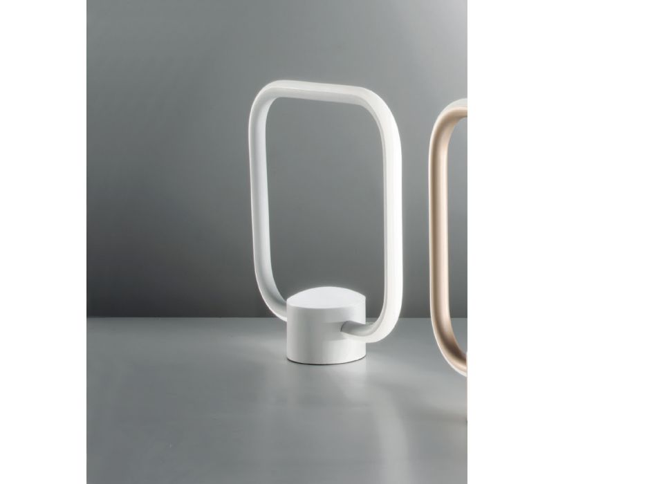 Kovová LED stolní lampa s polymerovým difuzorem - Aladdin Viadurini