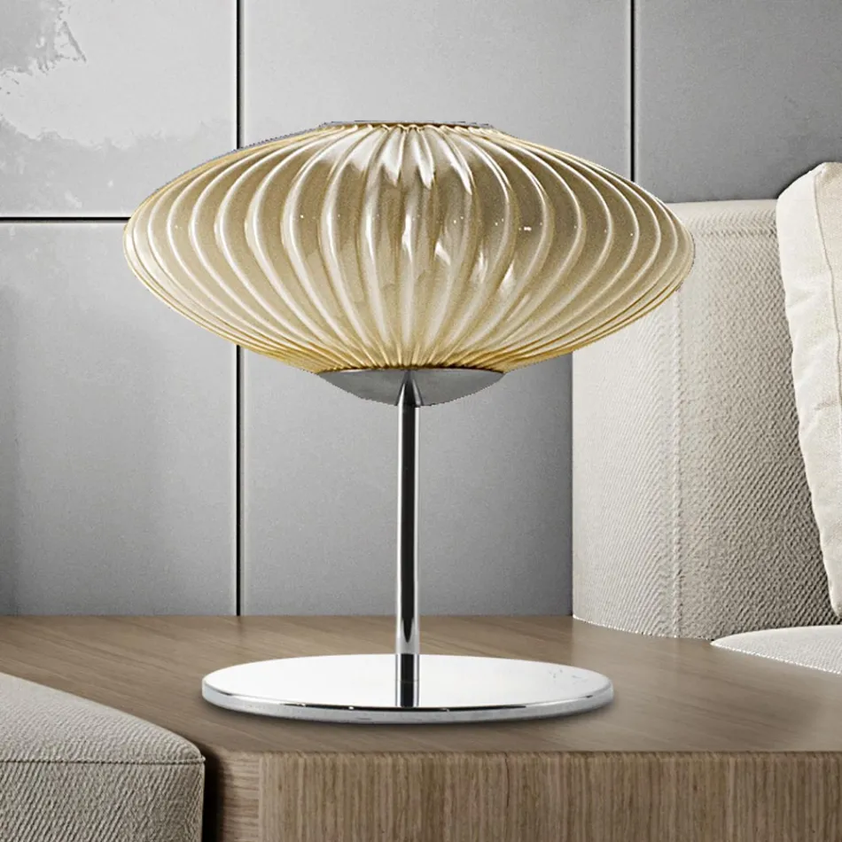 Stolní lampa Artisan z ručně foukaného skla v Benátkách - Dafne Viadurini