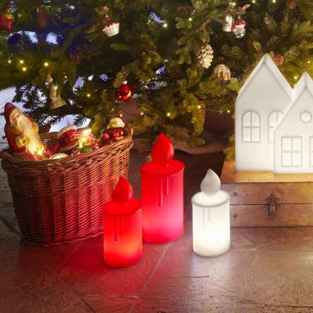 Bílá nebo červená svítící stolní lampa od společnosti Slide - Fiammetta Viadurini