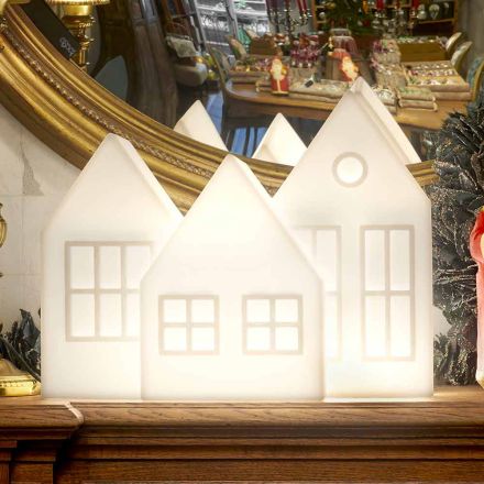 Kazeta na stolní lampu s bílým nebo červeným designovým sklíčkem vyrobená v Itálii - Kolme Viadurini