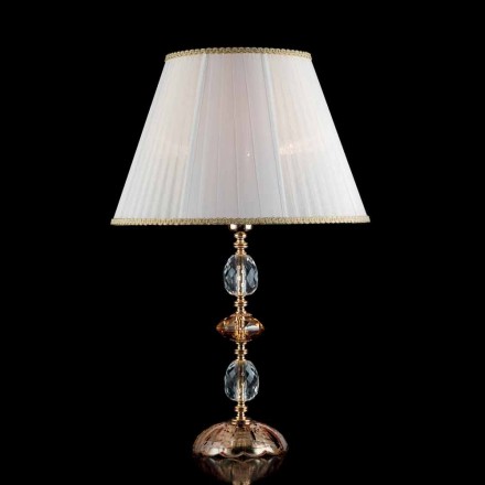 Tradiční stolní lampa křišťálového skla a Fine, made in Italy Viadurini