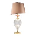 Klasická skleněná stolní lampa Artisan a luxusní stínidlo - Flandry