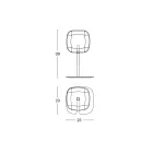 Stolní lampa s lesklou kovovou konstrukcí Made in Italy - Donatina Viadurini