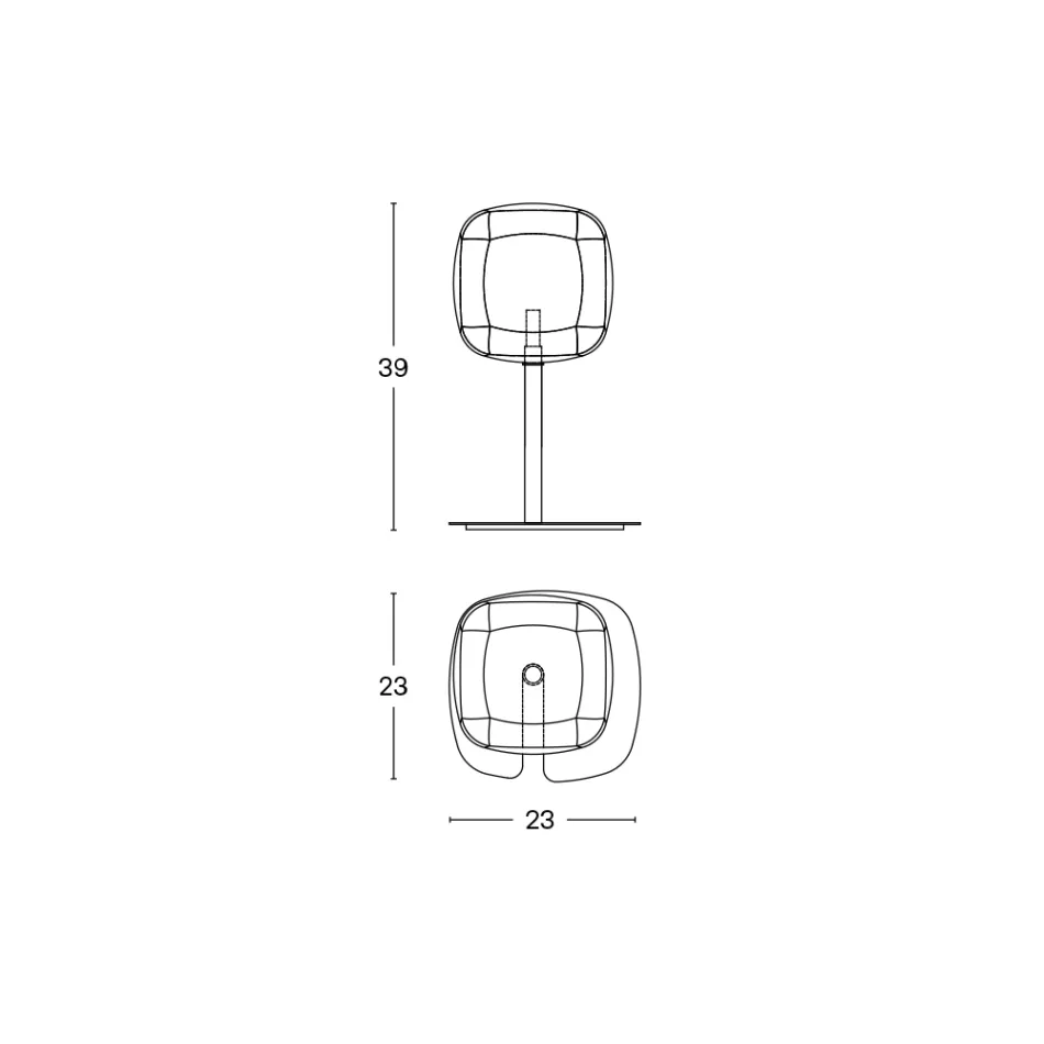 Stolní lampa s lesklou kovovou konstrukcí Made in Italy - Donatina Viadurini