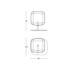 Stolní lampa s lesklou kovovou konstrukcí Made in Italy - Donatina Viadurini