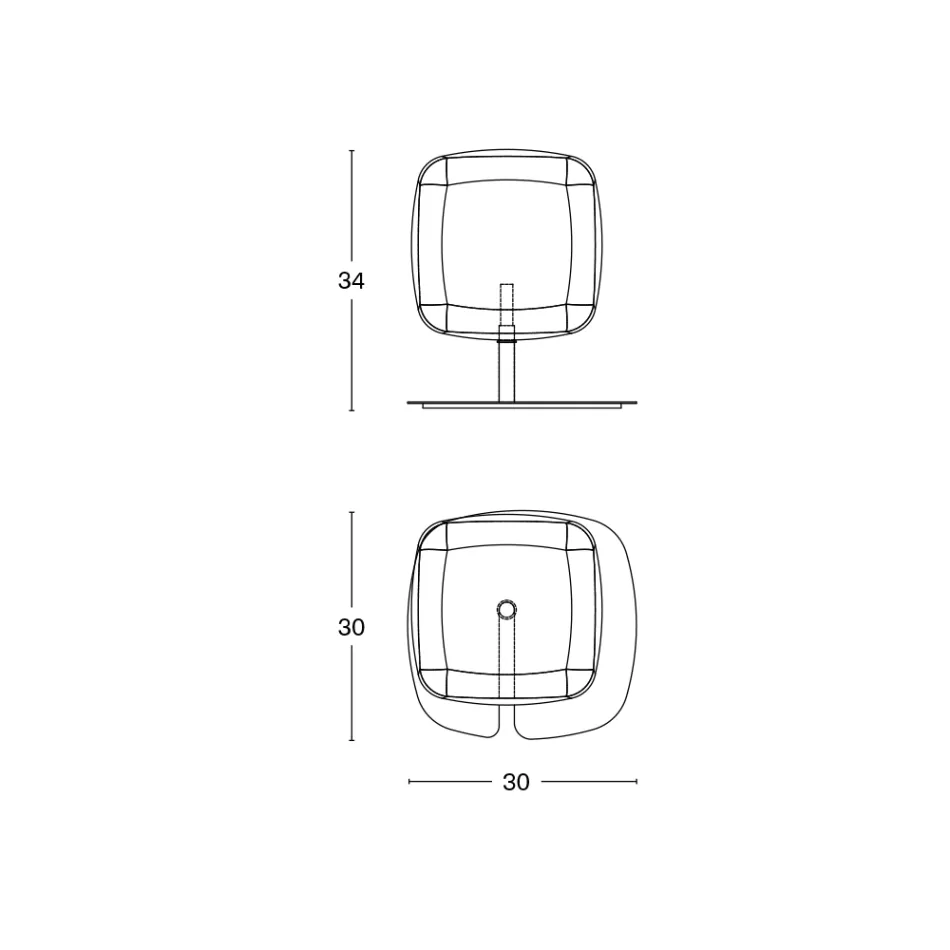 Stolní lampa s lesklou kovovou konstrukcí Made in Italy - Donatina Viadurini