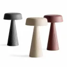 Stolní lampa se strukturou z polyethylenu vyrobená v Itálii - Desmond Viadurini