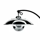 Stolní lampa se strukturou z dubu a kovu vyrobena v Itálii - Lumetto Viadurini