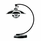 Stolní lampa se strukturou z dubu a kovu vyrobena v Itálii - Lumetto Viadurini