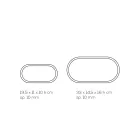 Stolní lampa z akrylového křišťálu a zlatý, stříbrný nebo měděný list - Gnassi Viadurini