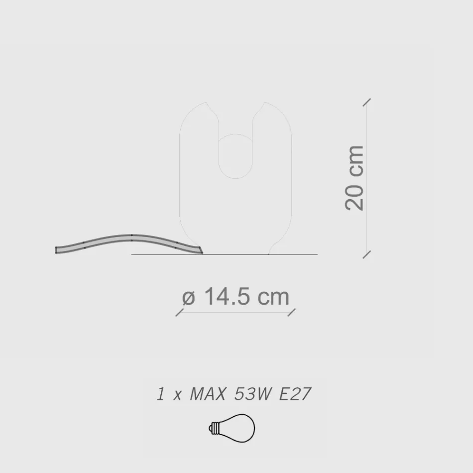 Stolní lampa v moderním stylu z keramiky Made in Italy - Batucada Viadurini