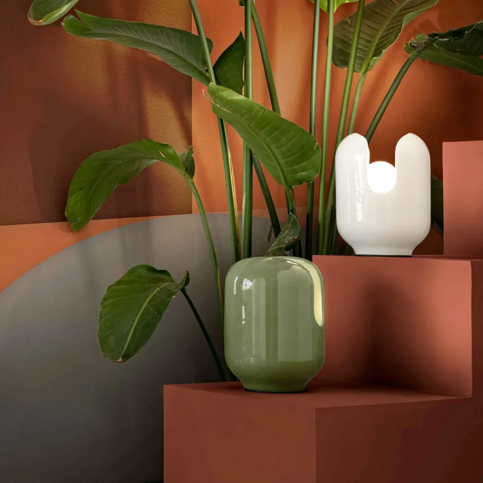 Stolní lampa v moderním stylu z keramiky Made in Italy - Batucada Viadurini